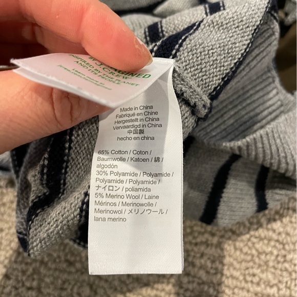 Crewcuts navy stripe sweater - Picture 5 of 5